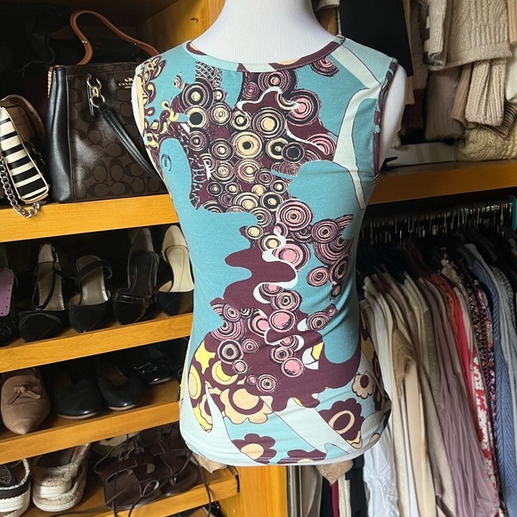 NWOT JUST CAVALLI ROBERT CAVALLI Rare Blouse & Tank Set - Picture 6 of 16